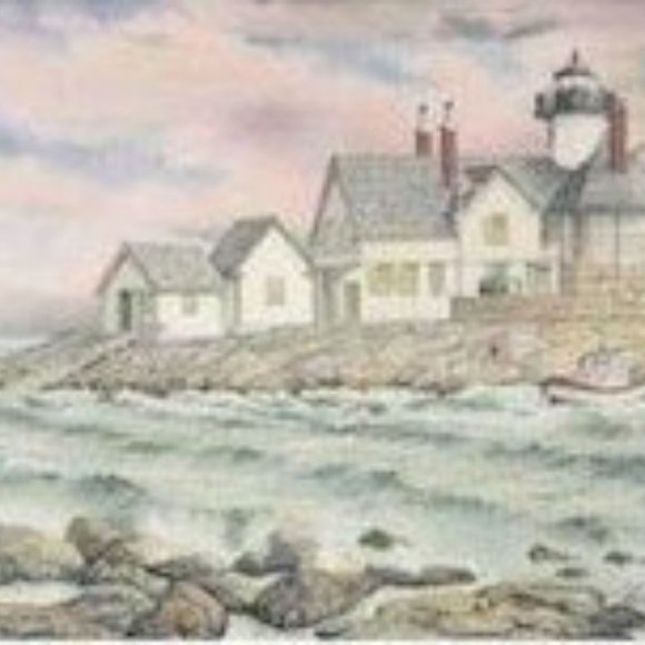Cuckolds, Maine Signed Lighthouse Print by Mark Sherman - Picture 6 of 6